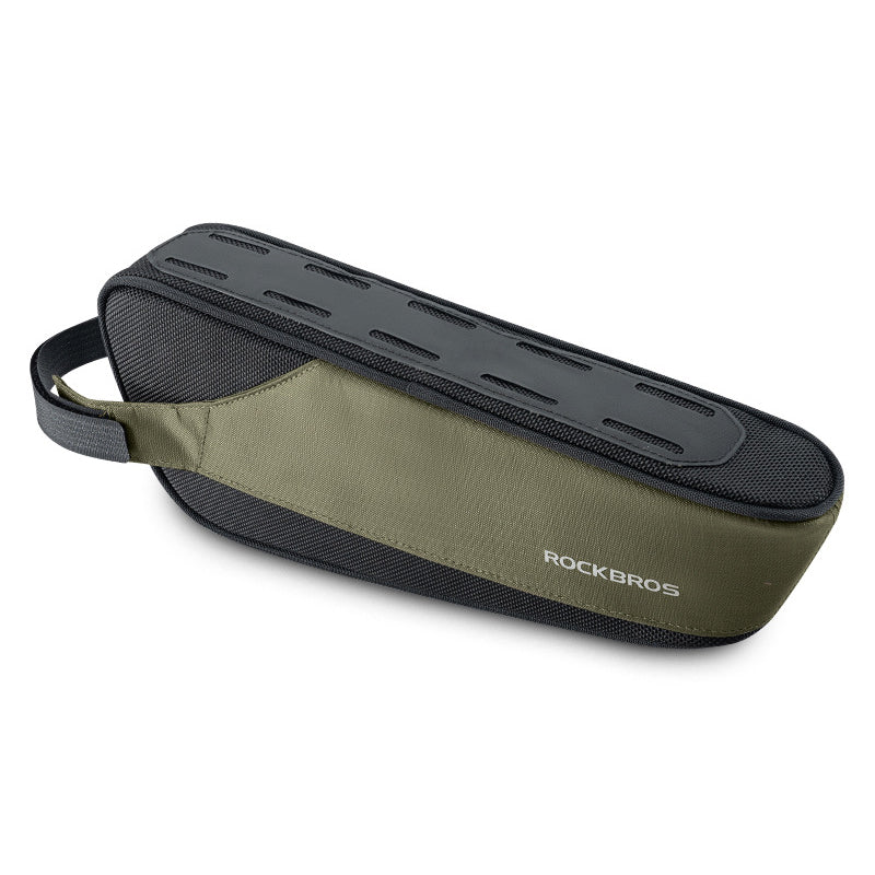 ROCKBROS 30120081001 1.4L Large Capacity Bike Front Beam Bag Reflective Bicycle Tube Bag, Lower ROCKBROS 30120081001 1.4L Large Capacity Bike Front Beam Bag Reflective Bicycle Tube Bag, Lower